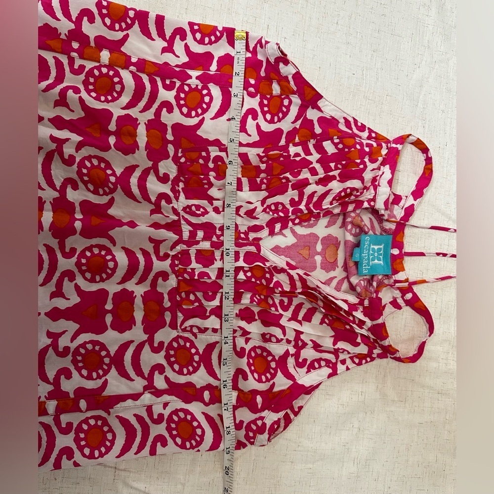 Vibrant Escapada Blouse โ Pink & Orange | Size S - Picture 4 of 11